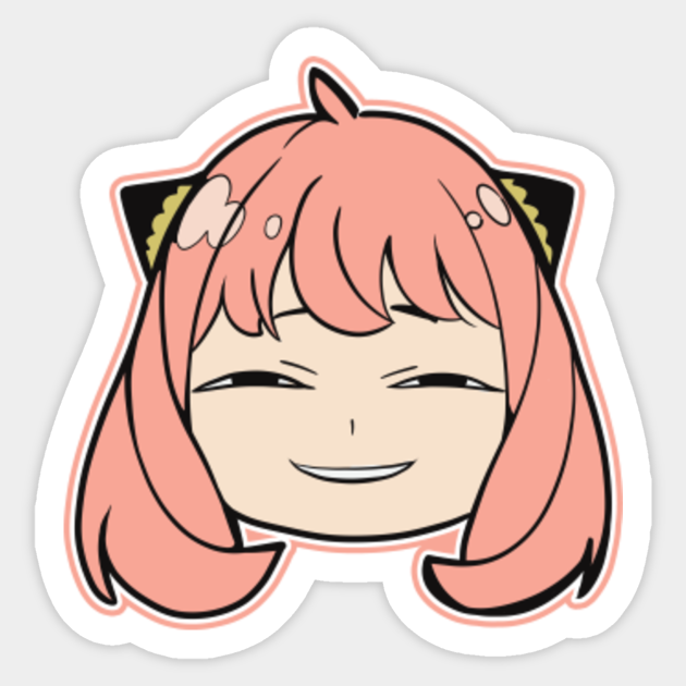 Anya Smile Spy Family - Spy X Family - Sticker | TeePublic